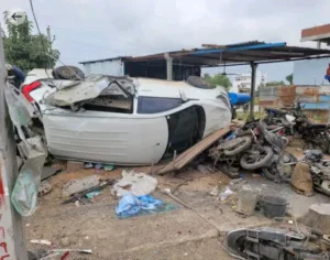 Warangal Five Injured in Car Accident on Bebotsam National Highway