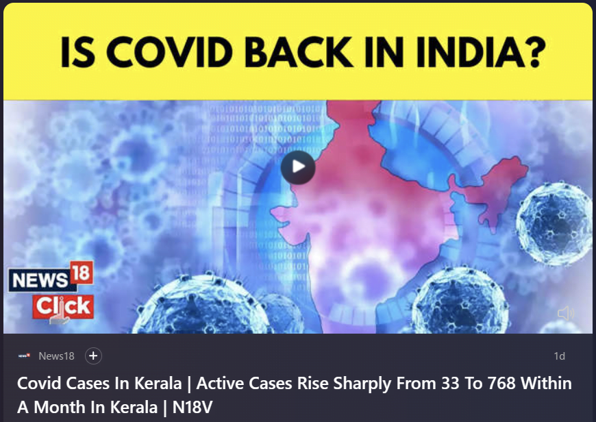 Kerala Reports 90% Fresh Covid-19 Cases In India