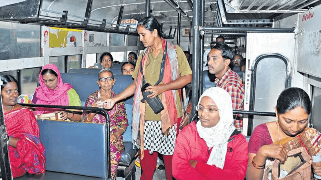 Telangana's 'Maha Lakshmi Free Bus' Empowers Women: Zero Cost Travel Maha Lakshmi Free Bus