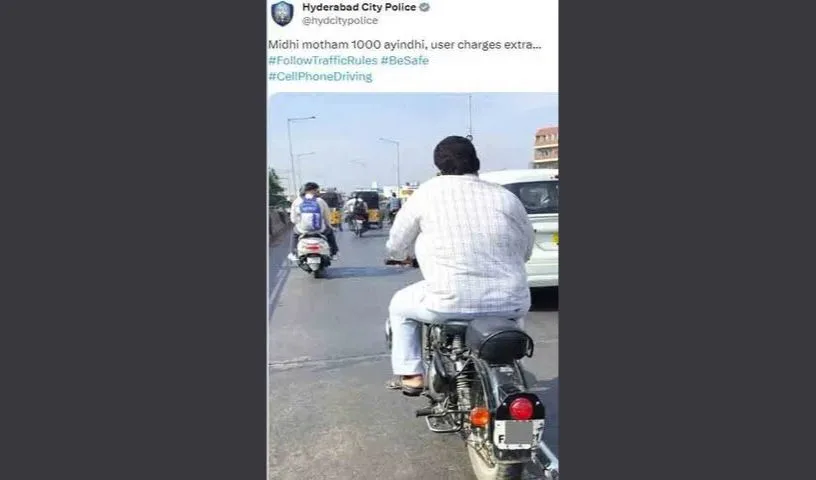 Helmet Up or Pay Up! Hyderabad Traffic Police's Viral Meme