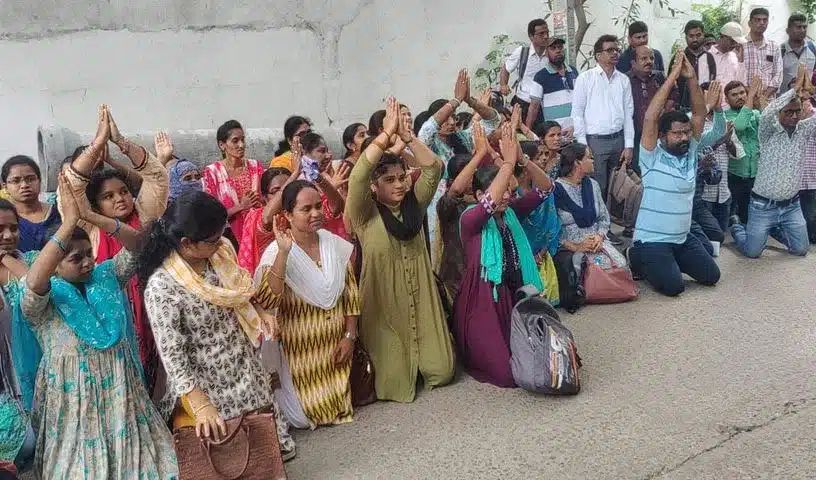 Telangana Teacher Job Seekers Demand Justice