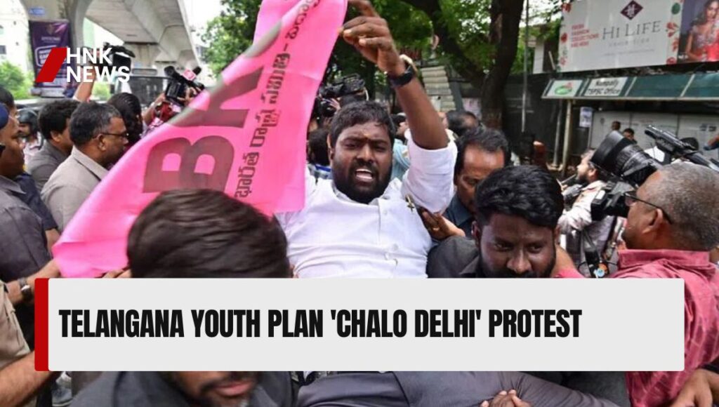 Telangana Youth Plan 'Chalo Delhi' Protest