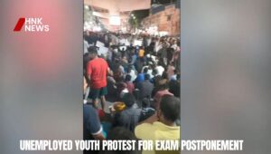 Unemployed Youth Protest for Exam Postponement