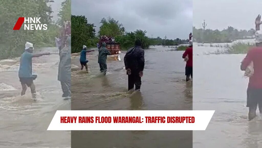 Heavy Rains Flood Warangal: Traffic Disrupted