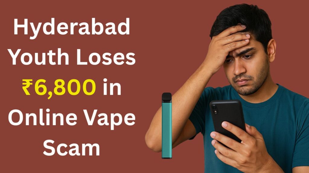 Hyderabad Youth Loses ₹6,800 in Online Vape Scam Hyderabad Youth Loses ₹6,800 in Online Vape Scam
