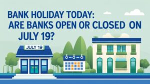 Bank Holiday Today: July 19 Status Explained