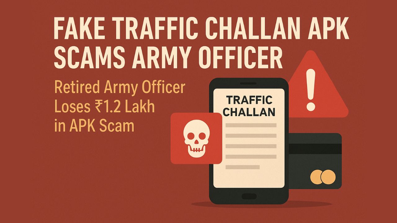 Fake Traffic Challan APK Scams Army Officer