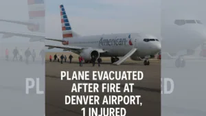 Denver Airport Fire Forces Plane Evacuation, 1 Injured Plane Evacuated After Fire at Denver Airport
