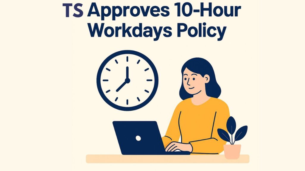 Telangana Approves 10-Hour Workdays Policy Telangana Approves 10-Hour Workdays Policy