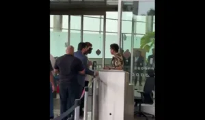 Allu Arjun Asked to Remove Mask at Airport Allu Arjun