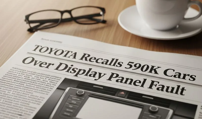 Toyota Recalls 590K Cars Over Display Panel Fault Toyota Recalls 590K Cars Over Display Panel Fault