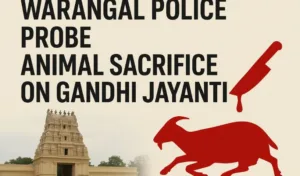 Warangal Police Probe Animal Sacrifice on Gandhi Jayanti Warangal Police Probe Animal Sacrifice on Gandhi Jayanti