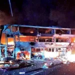 Three Killed in Nandyal Bus Accident Fire